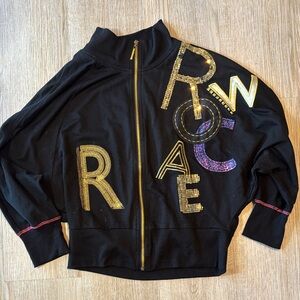 Rocawear Black Sweatshirt with Gold and Purple Details